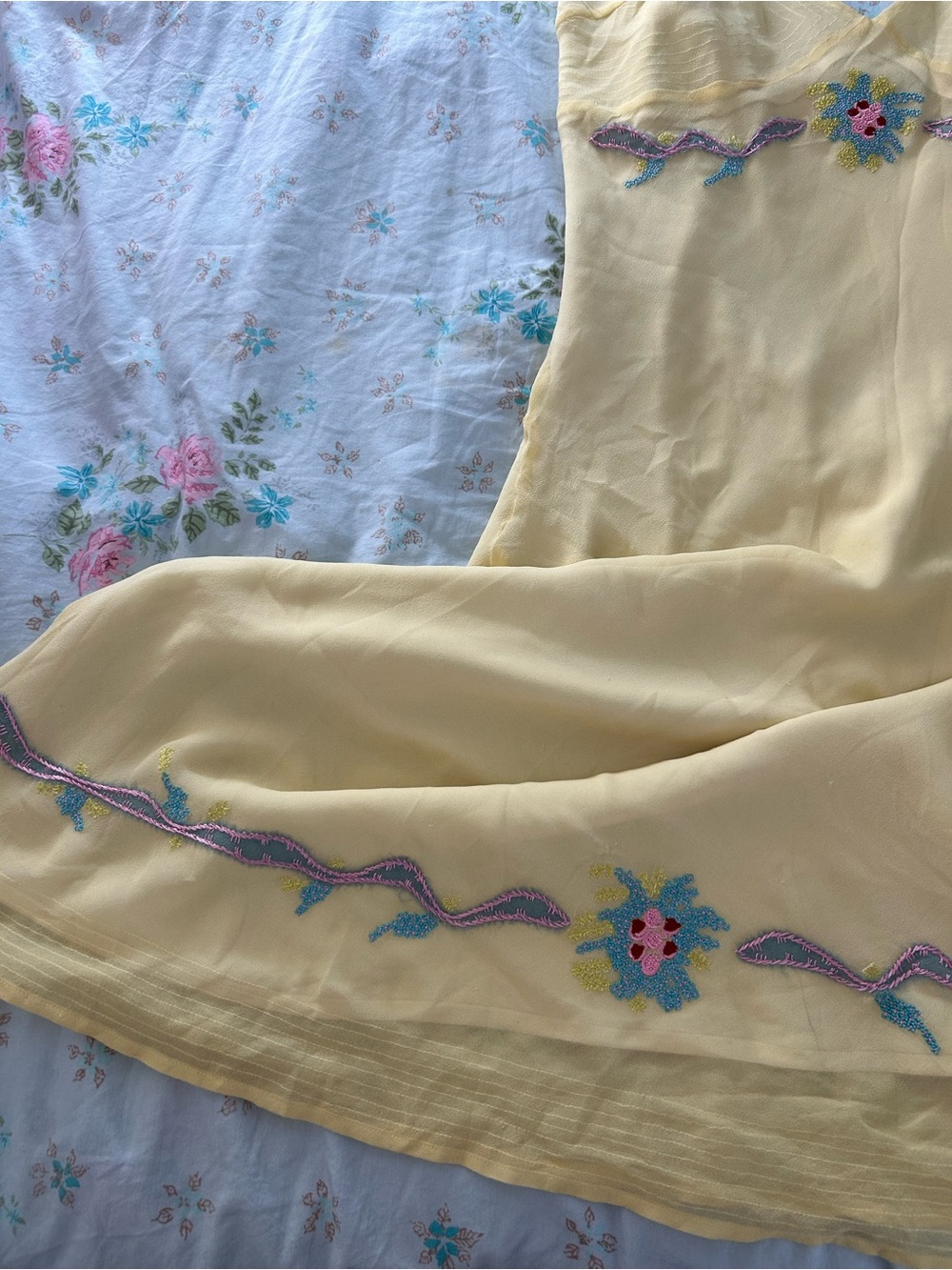Delicate Rare Vintage Betsey Johnson Silk Dress - Picture 2 of 7